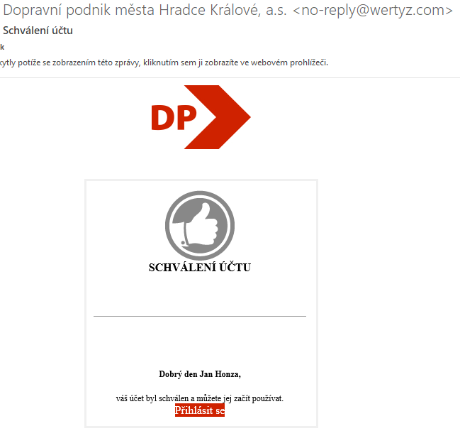 Postup registrace cestujícího, scan obrazovky