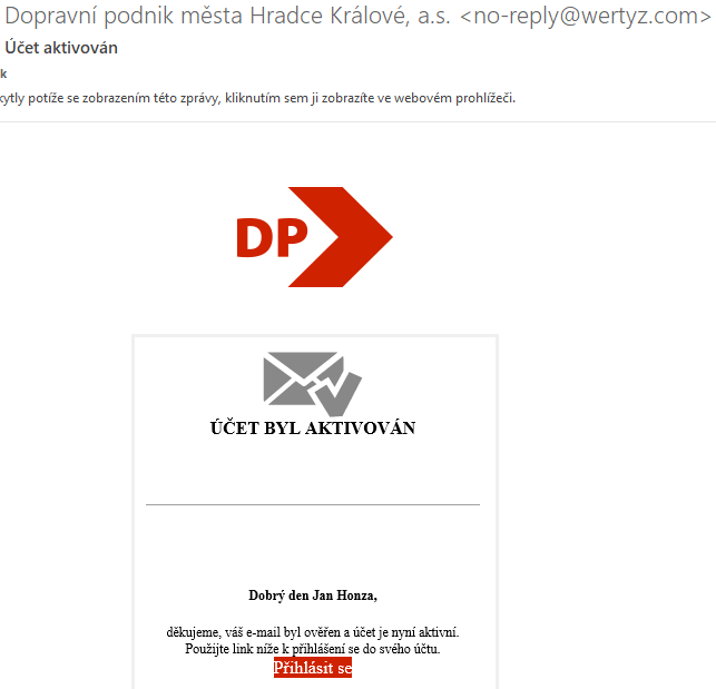 Postup registrace cestujícího, scan obrazovky